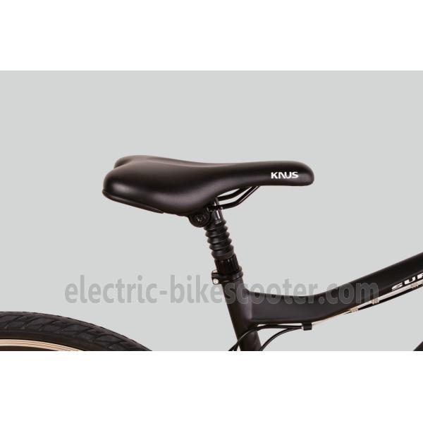 Matt Black Battery Powered Mountain Bike 500W 27 Speed Battery Inside 26.50Kgs Disc Brake