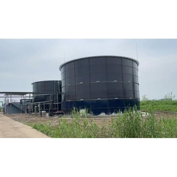 Wastewater Storage Glass Fused Bolted Steel Tanks 500000Gallons
