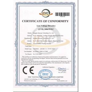 NANTONG JINYING(QINYUAN)MACHINERY CO.,LTD Certifications