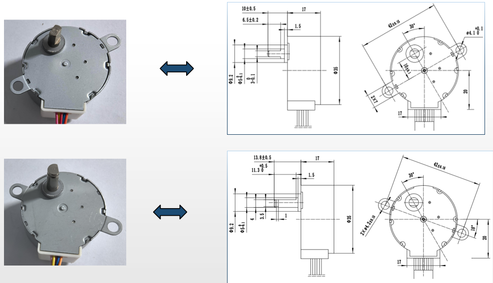 Compact High Precision 35BYJ46 Stepper Motor for Robotics and Automation Projects