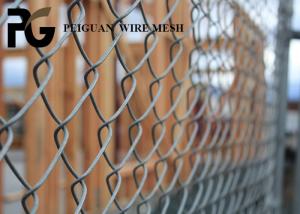 Quality Twisted Wire Construction Site Fencing , 6 Foot Metal Chain Link Fencing for sale