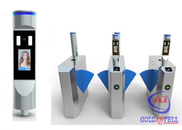 Buy Thermal Scanner Face Recognition Flap Barrier Turnstile at wholesale prices