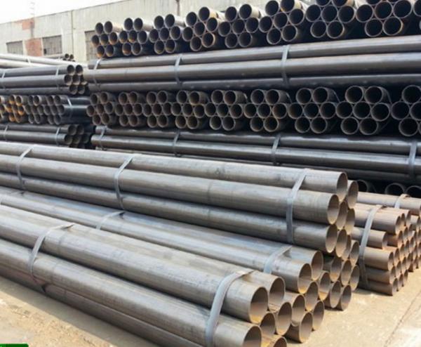 Buy A53 / ASTM 5L Round Hollow Steel Pipe , Seamless Boiler Tubes High Frequency Welded at wholesale prices
