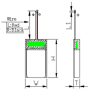 LP032025 100MAH 3.7V Polymer Lithium Battery For Wearable Device