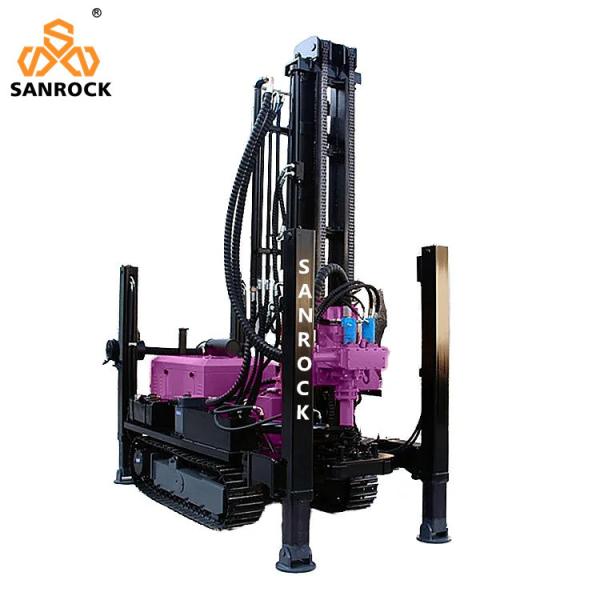 180m Depth Well Drilling Rig Crawler Mounted Rotary Drill Rig for Drilling Diameter 140-254mm