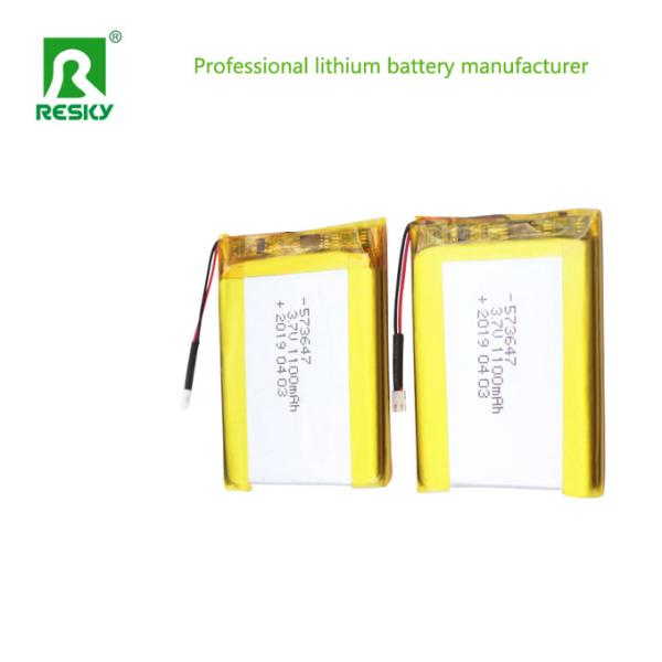 Prismatic Pouch Lithium Polymer Battery Cell 573647 553450 3.7V 1100mAh Power Storage Batteries