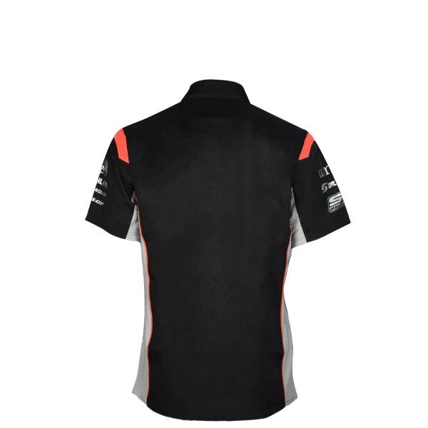 Custom Printed Polo Shirt Quick Dry Cotton for Racing Team and Motorcycling Fans