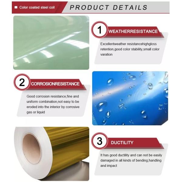 Dx51d Color Coated PPGI Steel Coils Galvanized Prepainted For Roofing Plate