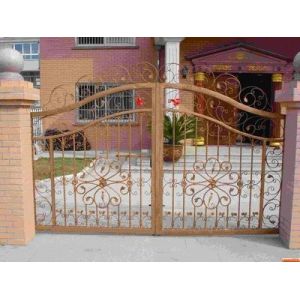 Quality Prefabricated Garden Galvanized 6x6 Wrought Iron Fence for sale