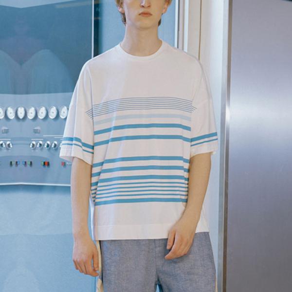 Custom Summer Casual Stripped Cool Shirts For Boys Round Neck XS-XXXXXL