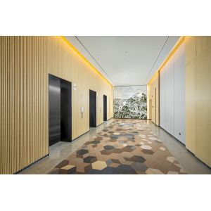 China Lacquer Finishes Flat Seam Wood Veneer Wall Panels 18mm Thickenss on sale