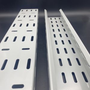 China Manufacturer 50mm HDG Powder Coated Perforated Ventilated Cable Tray on sale