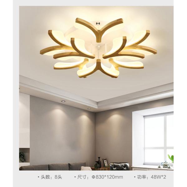 Nordic Log LED Ceiling Lamp Creative Personality Bedroom Book Room Simple Modern Solid Wood ceiling lights(WH-WA-45)