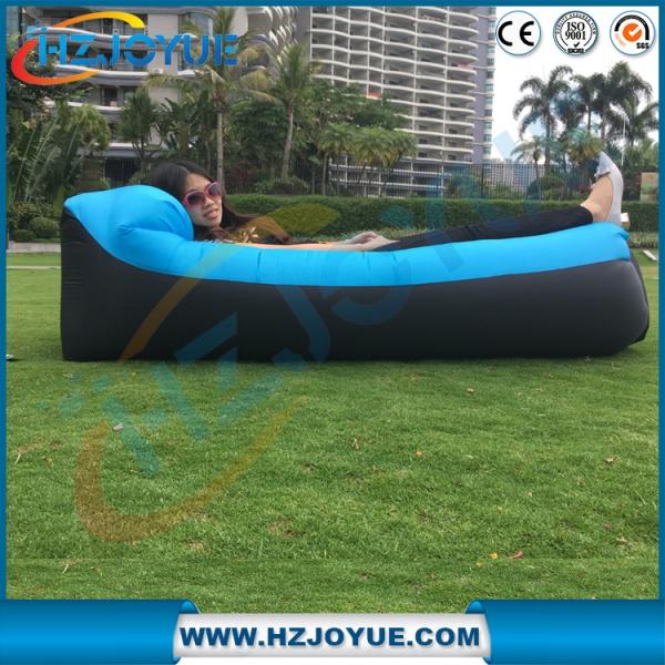 New design!!!Fast Inflatable Air Bag Sofa Outdoor plastic folding sun inflatable air lounger with pillow