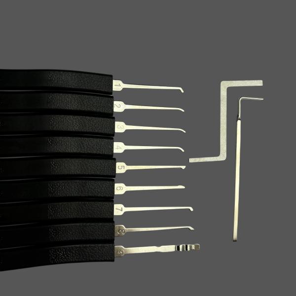Black Door Lock Picking Set Universal Locksmith Lock Picking Tools