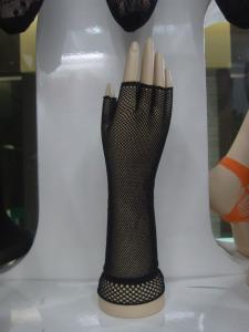 Quality Sensational Dance Wear Accessories Black Hollow Mesh Fingerless Gloves for Adults for sale
