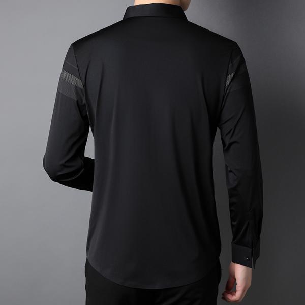 Long Sleeve Striped Shirts Men Slim Fit Vintage Fashions Autumn Clothing Custom Shirt 2021