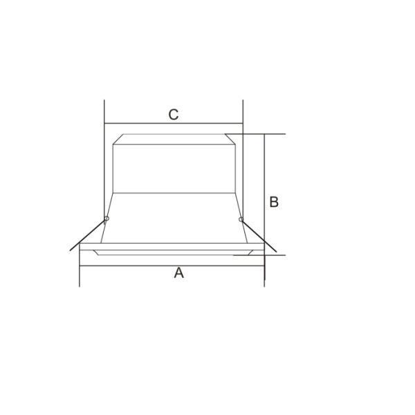 D165*H87mm LED Surface Mount Downlight For Railway Station 5 Inches 20W