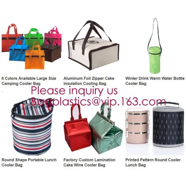 Foldable Lunch Insulated Cooler Bag Heated Food Delivery Bag Thermal Pizza Delivery Cooler Bag