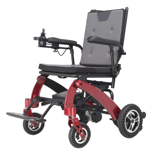 Elderly Adult Disabled Electric Aluminum Lightweight Foldable Wheelchair For Disabled Power Folding Wheelchair Walker