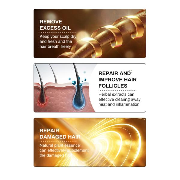 Unisex 300ml Anti Hair Loss Shampoo Pure Natural Hair Building Fibers