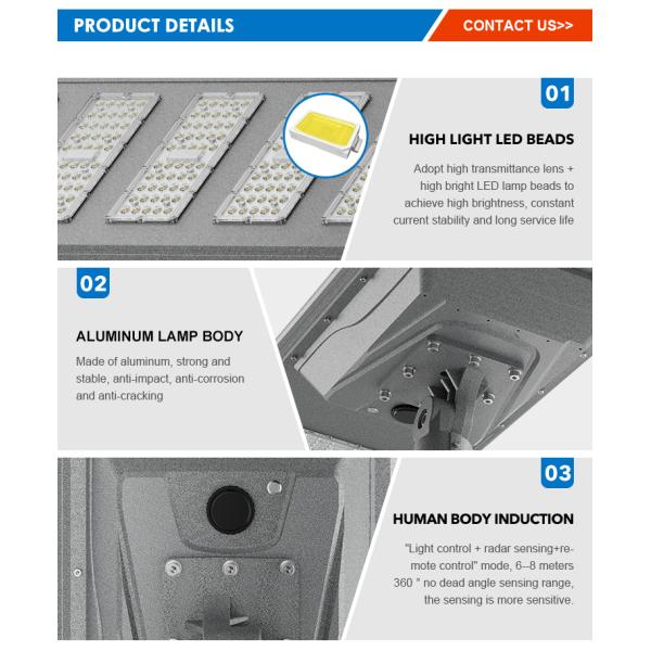 Engineering New Solar-Powered Tourist Attractions Customized All in One Led Solar Street Light 80W 100W 120W