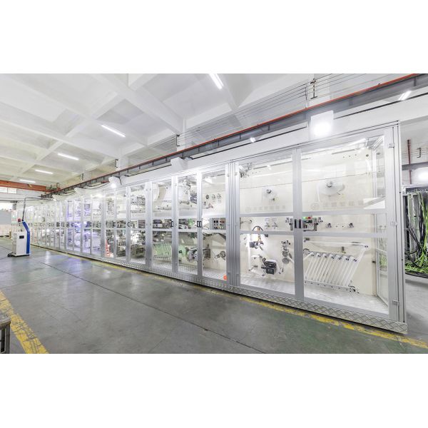 98%Yield Rate Sanitary Pad Production Line ISO9001 Factory Supplier PLC Control