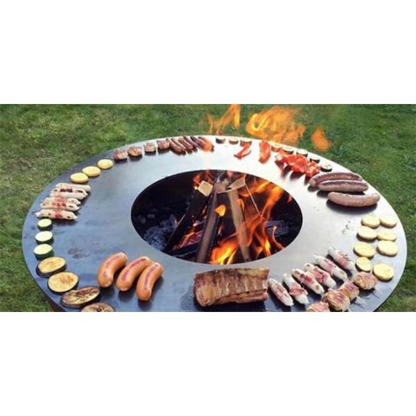 Modern Cone Barbecue Corten Steel Outdoor Stove Top Grill Wood Burning