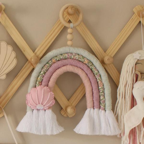 Mermaid Decor Baby Girl Room Decor| Scandi Boho Under the Sea Decor Personalised Baby Gift