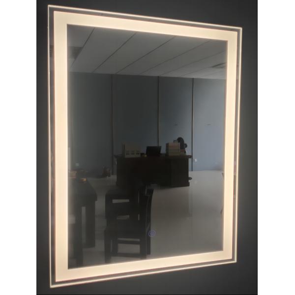 Square And Circle LED Bathroom Mirror Light ABS Plastic Frame