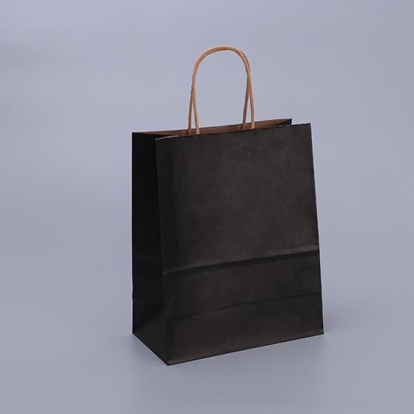 Competitive Eco-Friendly Folding Brown Kraft Paper Shopping Bag with Customized Logo