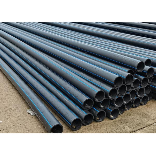 Black Plastic HDPE Water Supply Pipes 20/63/50/32mm For Engineering