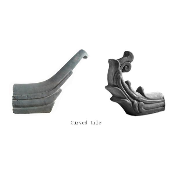 Unglazed Gazebo Chinese Clay Roof Tiles Matt Gazebo Bent Handmade Craft