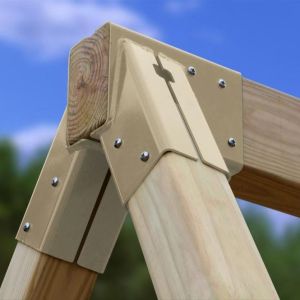 Quality Customized Heavy Duty Steel Tree House Single Angle Elevators Swing Sets with Packing for sale