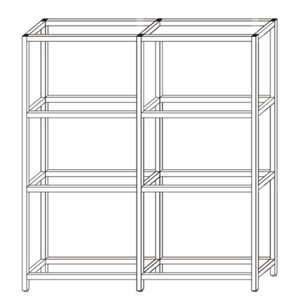 Black 20AF Retail Display Aluminum Structural Frame