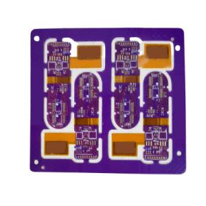 China Rigid Flex PCB Board Flexible Adhesive With ENIG Surface Treatment on sale