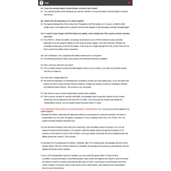 IEC62133 Lithium Lifepo4 Battery Cells 202ah 3.2 V Lifepo4 Cell