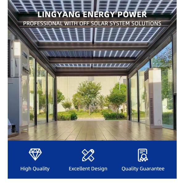 MPPT Off Grid Solar Energy System Ground Mounting Pure Sine Wave