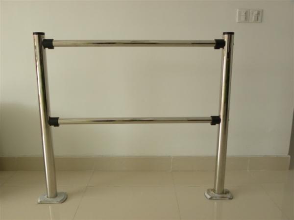 Zinc Dual Mechanical Turnstile Gate Access Control Auto - Reposition Single