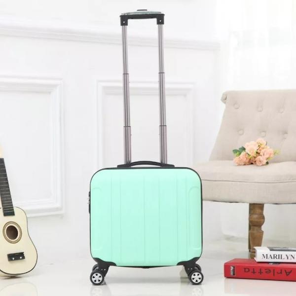 Waterproof Carry On Travel Luggage Hardshell Boarding Suitcase 18 Inch With Lock