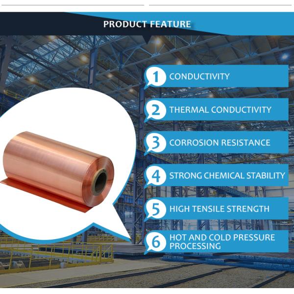 C5191 Copper Sheet Coil Phosphor Bronze CuSn6 Tin Plated ASTM AISI Standard