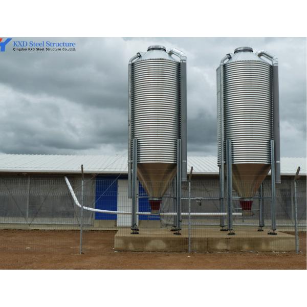 Steel Chicken House Equipment Easy Install With Automatic Feeding System