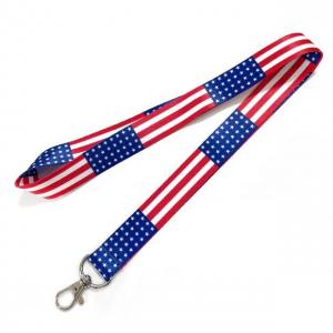 Quality Nylon Logo Printed Lanyard Union Made American Made Promotional Products for sale