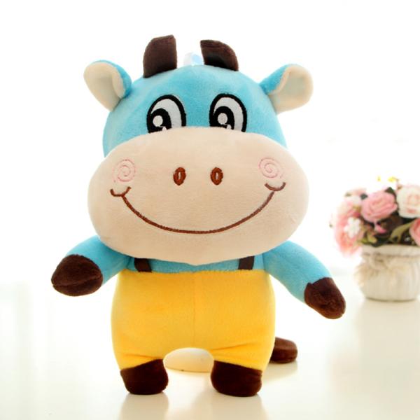 EN71 30cm Skin Friendly Company Zodiac Cow Plush Doll