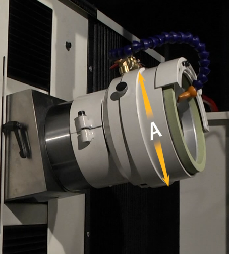 The spindle can up and down