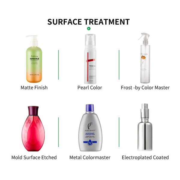 10 Oz And 15.3 Oz Amber Translucent Plastic Empty Bottles With Black Screw Caps