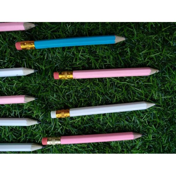 hexagon golf pencil , Hexagonal golf pencil , golf pencil , wooden pencil eraser , wood golf pencil