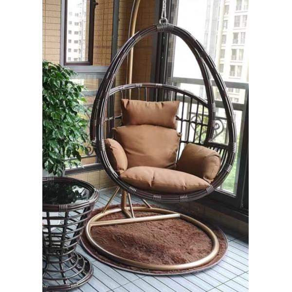 Outdoor Balcony Rocking Imitation Rattan Double Hammock Bird Nest Chair 0.5m DY-NC1