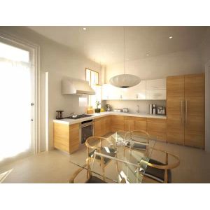 Quality Wood grain MFC kitchen cabinet for sale