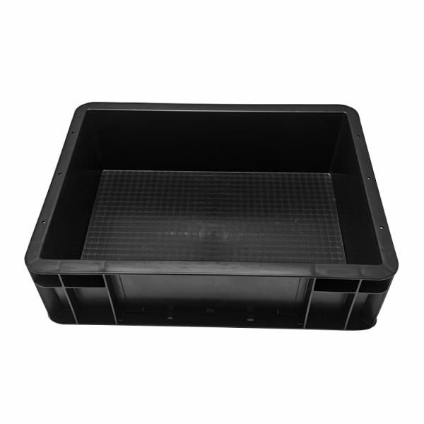 ESD Conductive Plastic Boxes Black Antistatic Corrugated Tote Box